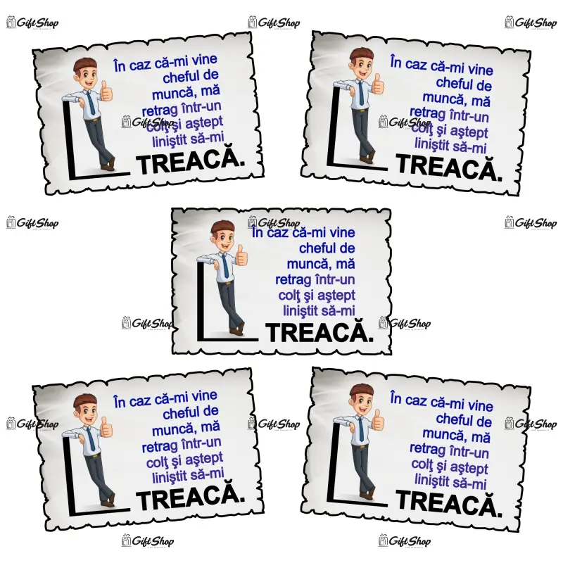 Mgs080-magnet frigider-in caz ca-mi vinecheful de lucru..